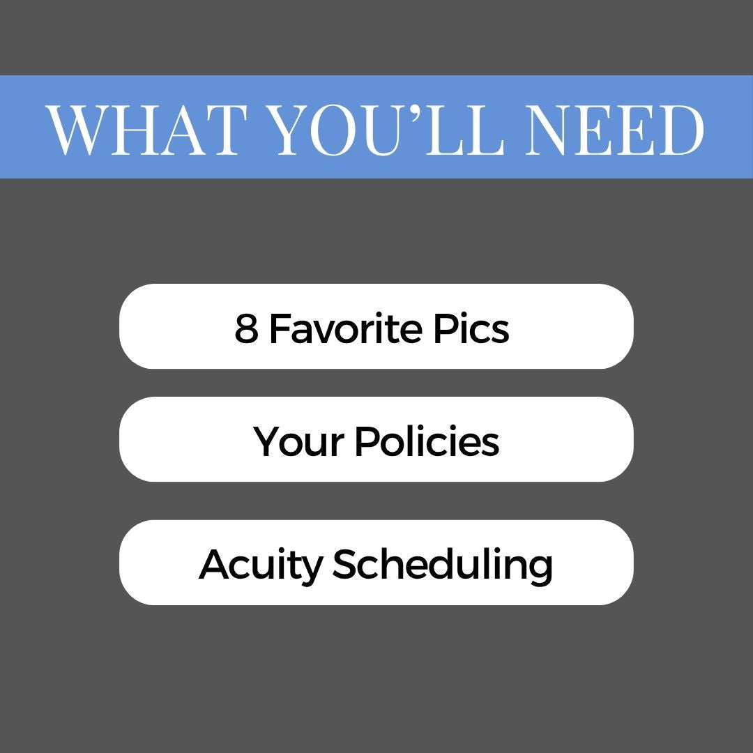 Picture Perfect Acuity Design Template