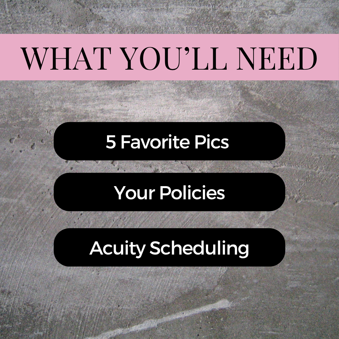 Beauty Corner Acuity Design Template