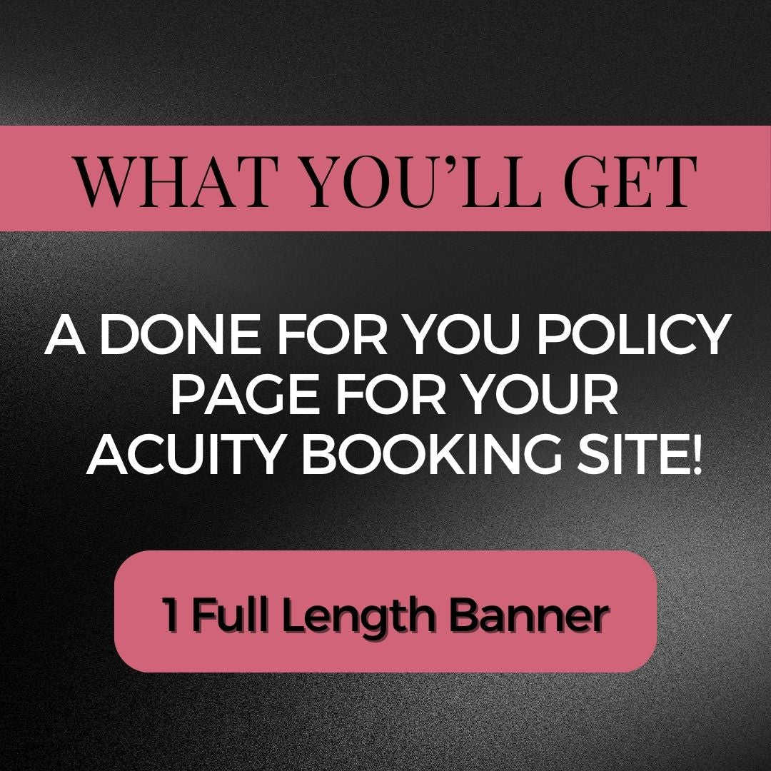 Black Party Acuity Design Template