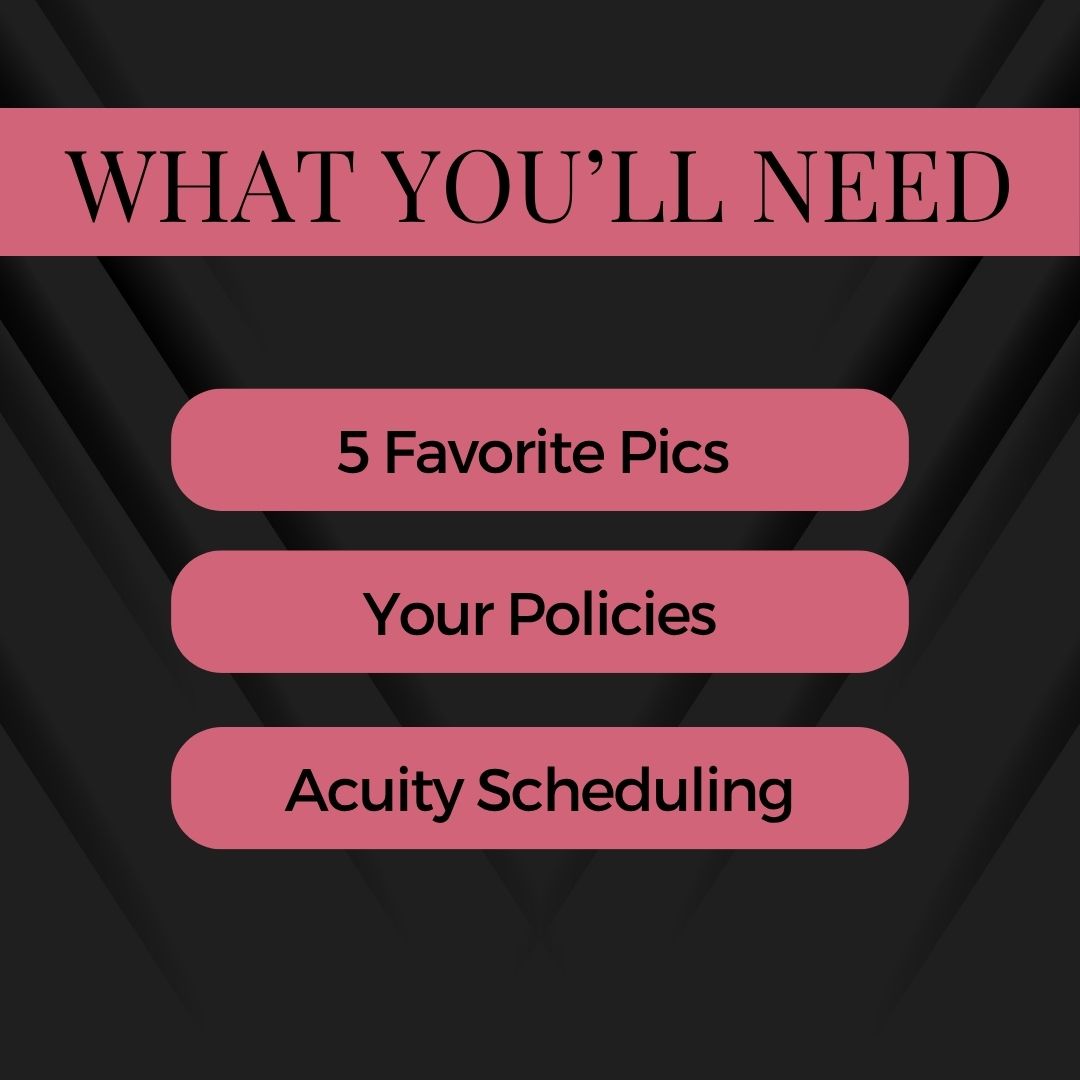 Black Party Acuity Design Template