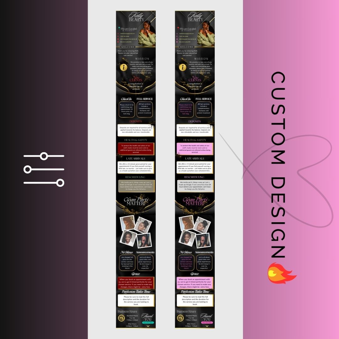 Black Party Acuity Design Template