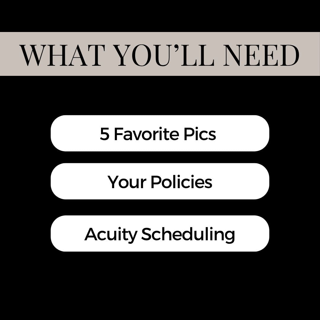 Soft Glam Acuity Design Template