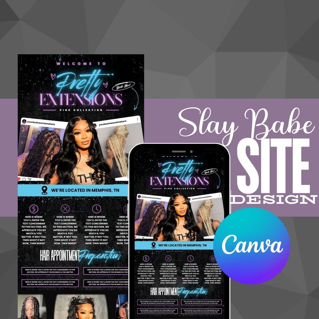 Slay Babe Acuity Design Template