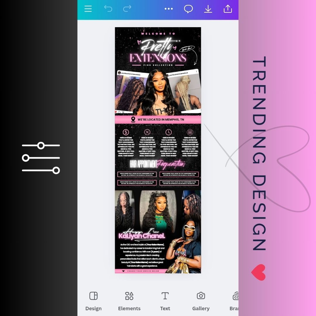 Slay Babe Acuity Design Template