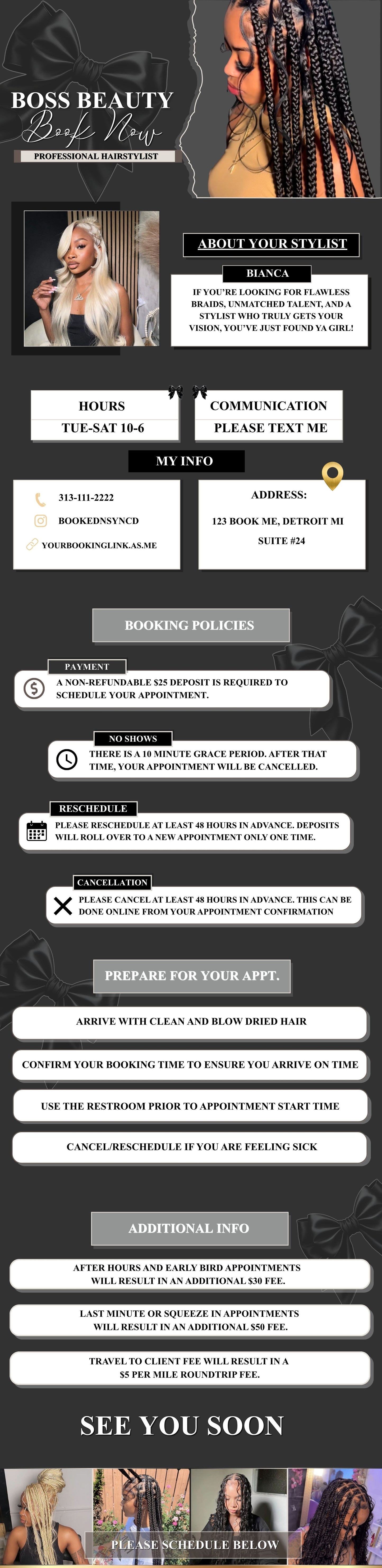 Boss Beauty Acuity Design Template