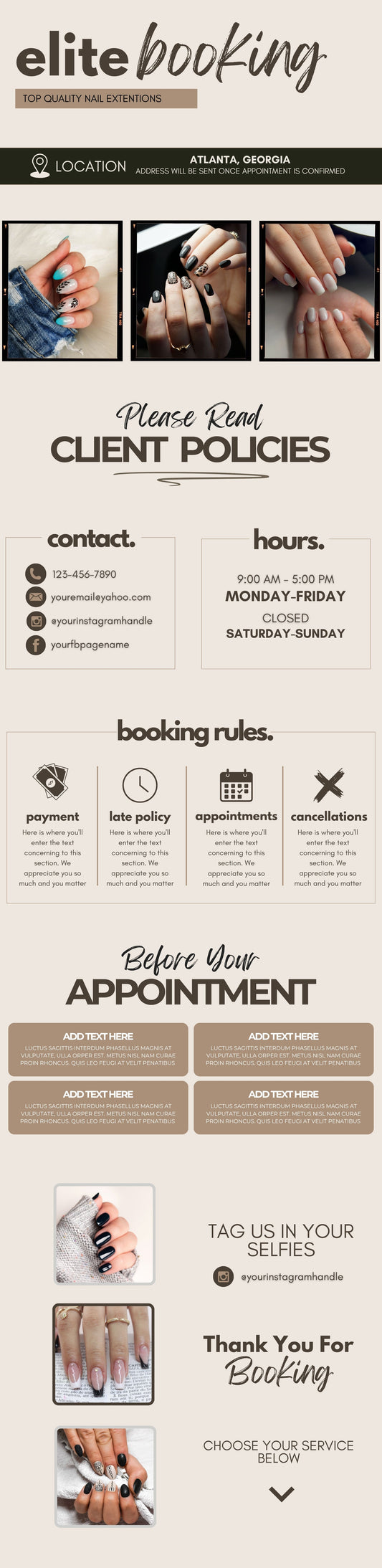 Elite Booking Acuity Design Template