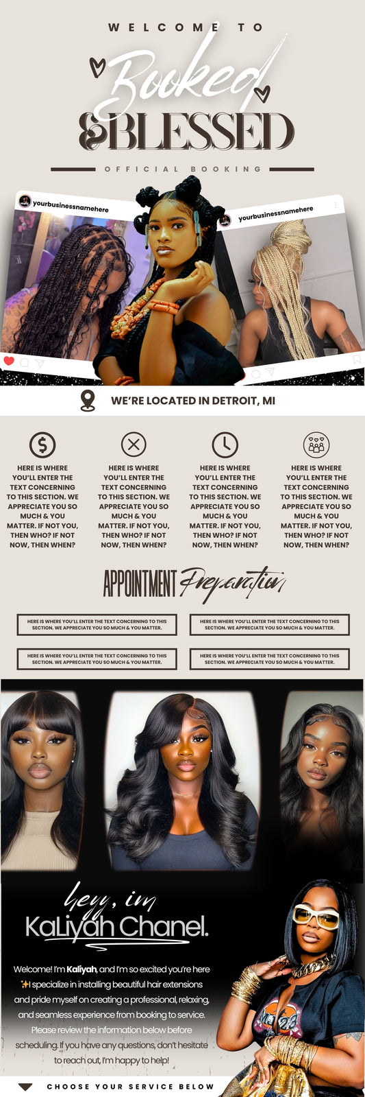 Booked and Blessed Acuity Design Template