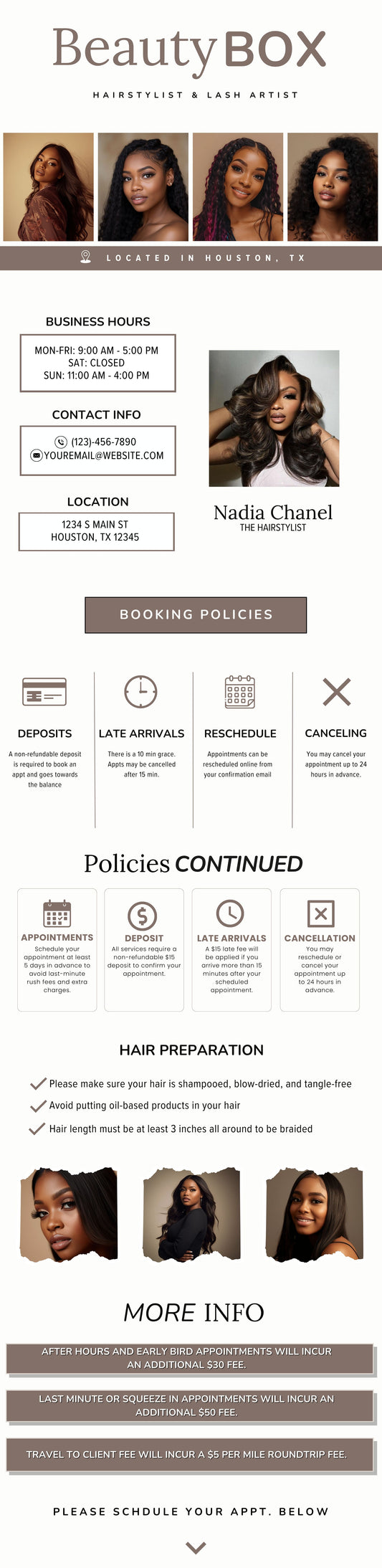 The Beauty Box Acuity Design Template