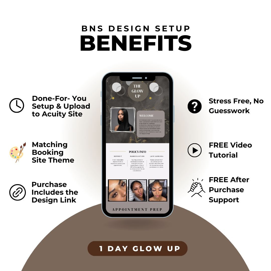 The Glow Up Design Setup
