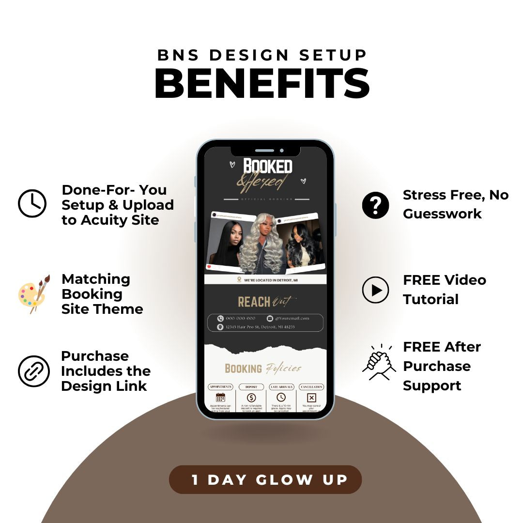 Booked and Flexed Acuity Design Template