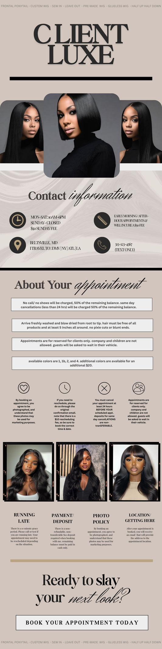 Client Luxe Acuity Design