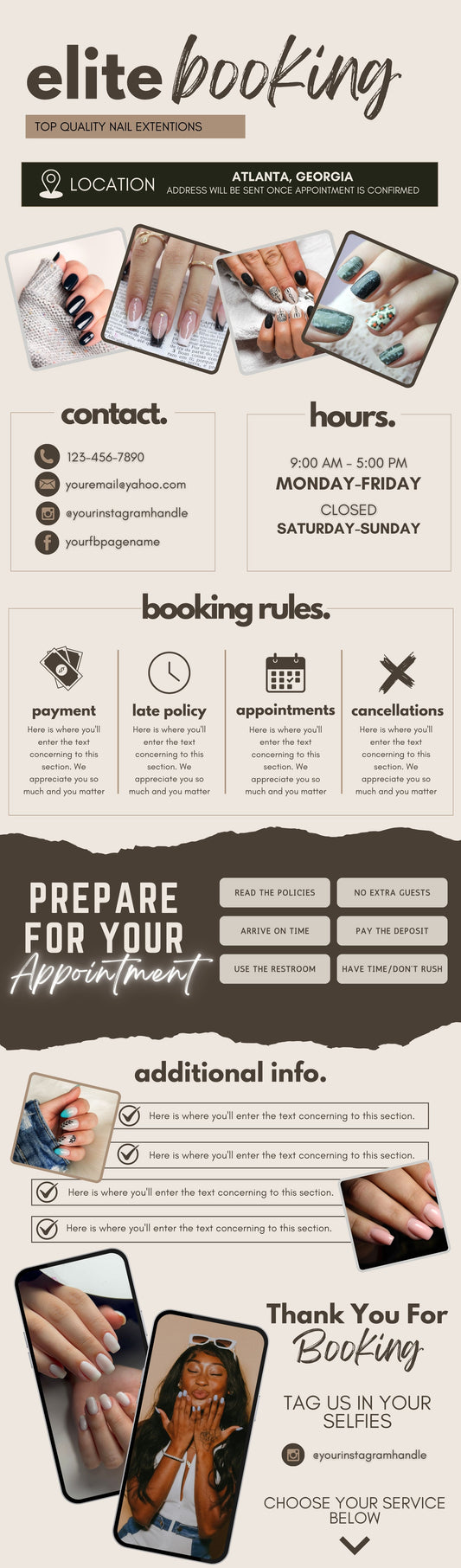 Elite Booking Acuity Design Template