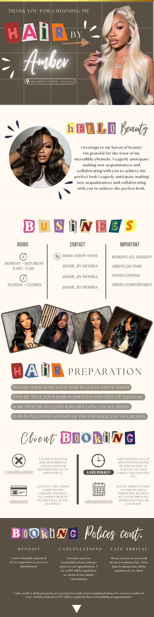 Hair by Me Design Setup