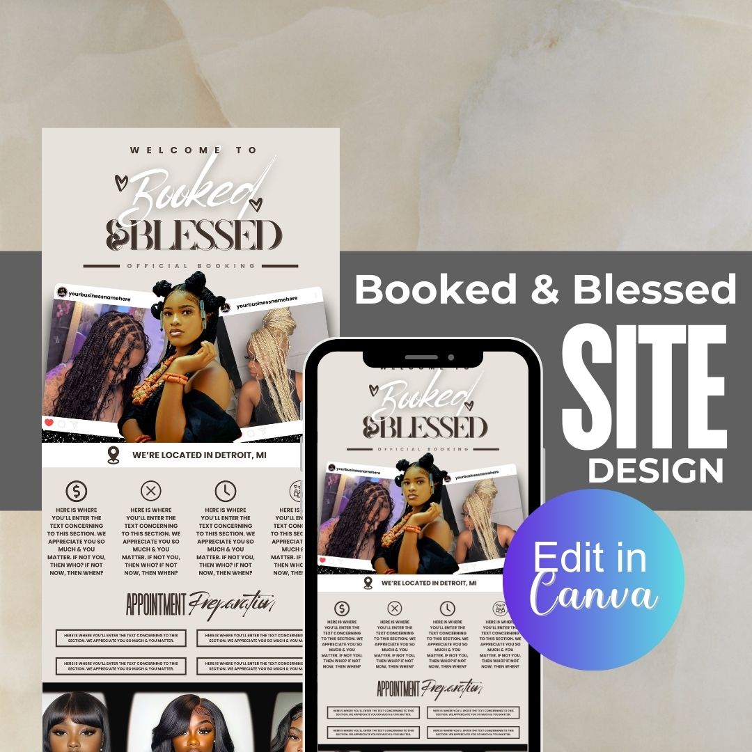 Booked and Blessed Acuity Design Template