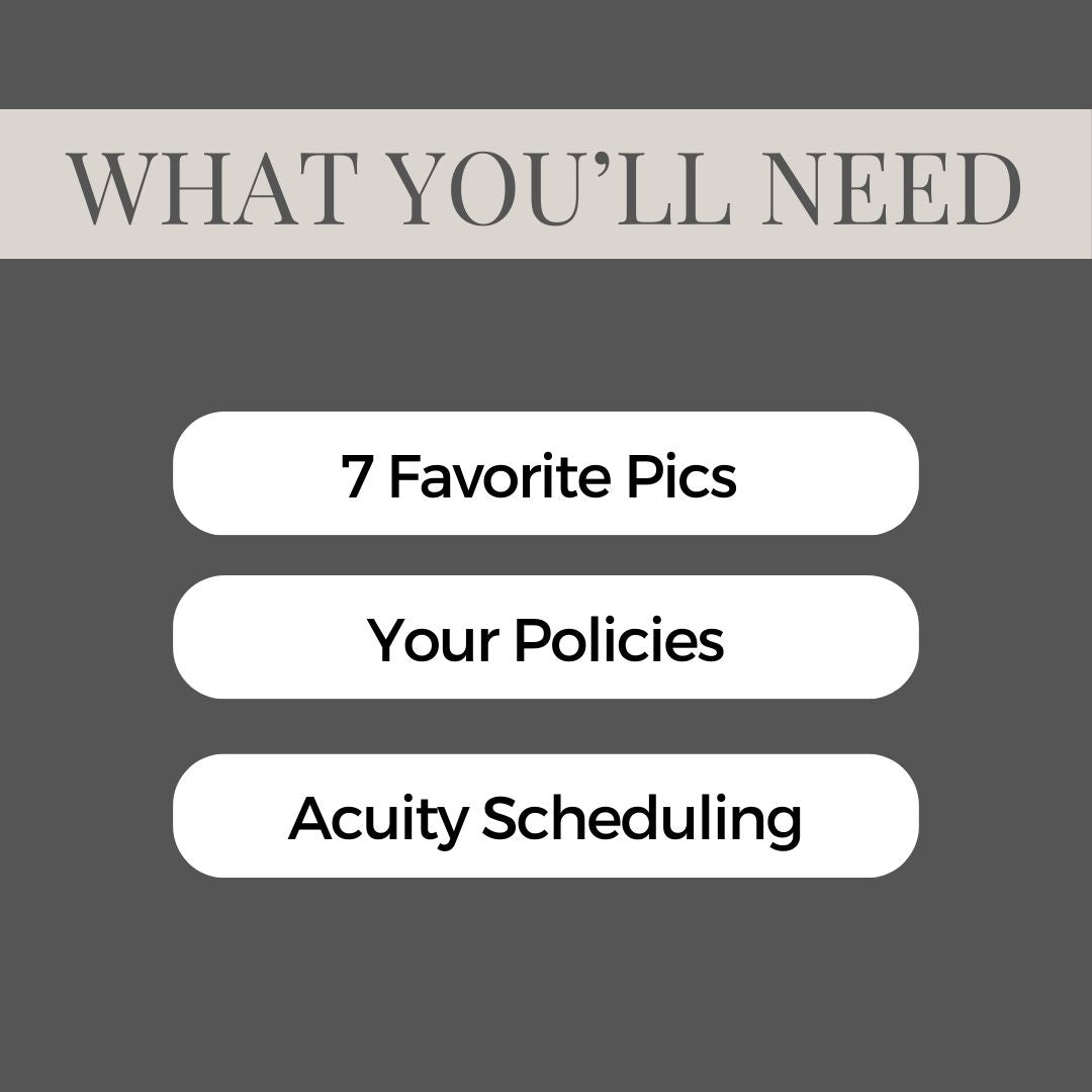 Booked and Blessed Acuity Design Template