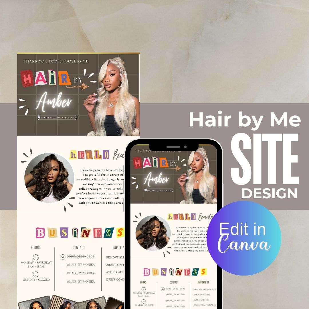 Hair by Me Acuity Design Template