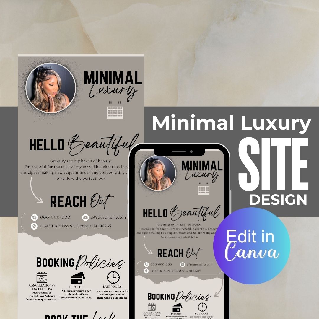 Minimal Luxury Acuity Design Template