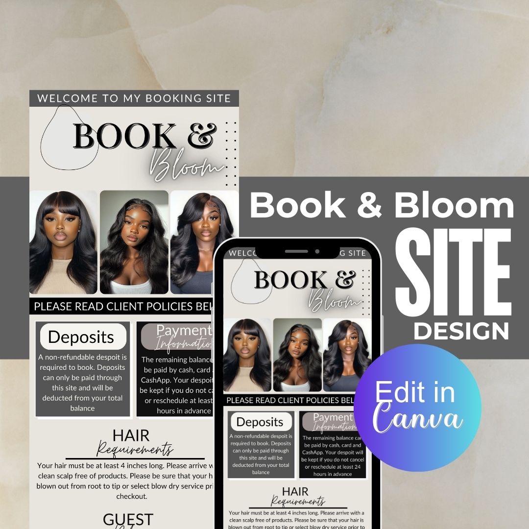 Book and Bloom Acuity Design Template