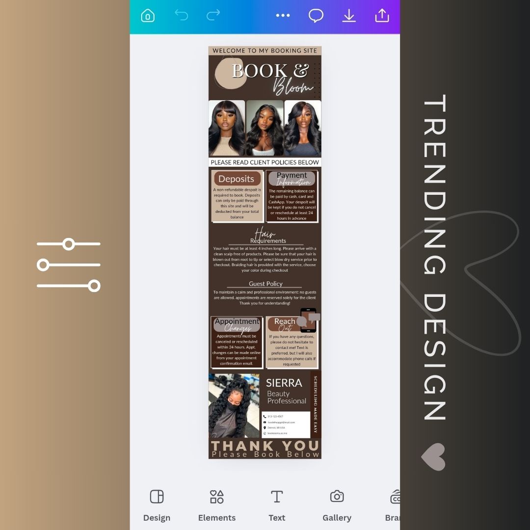 Book and Bloom Acuity Design Template