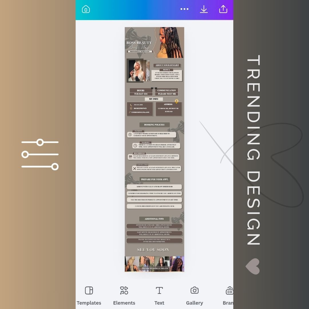 Boss Beauty Acuity Design Template