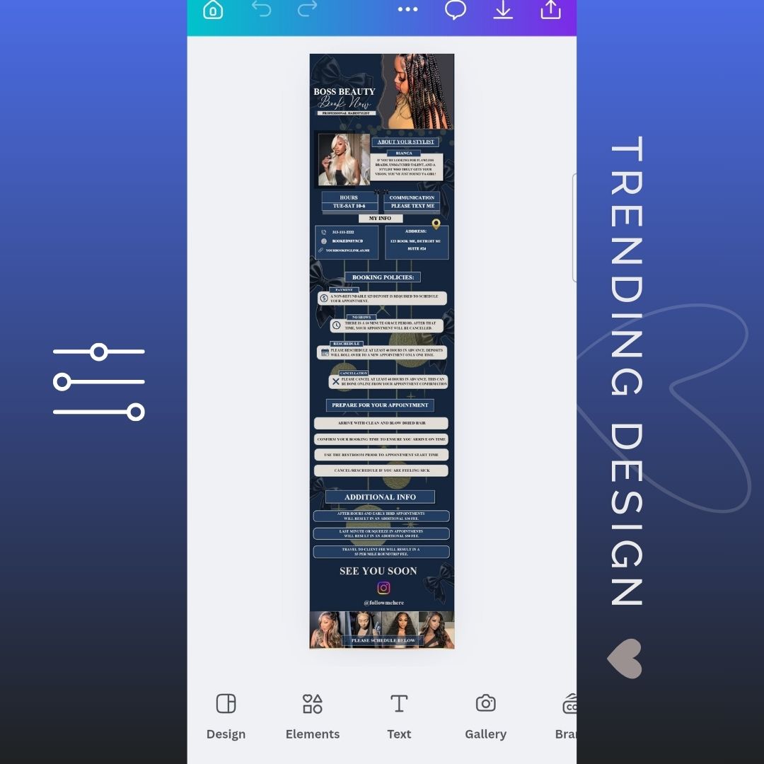 Boss Beauty Acuity Design Template