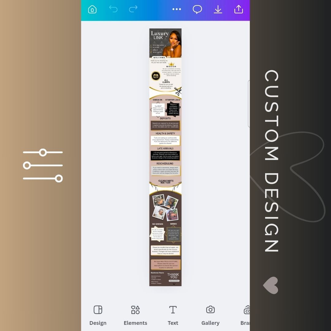 Luxury Link Acuity Design Template