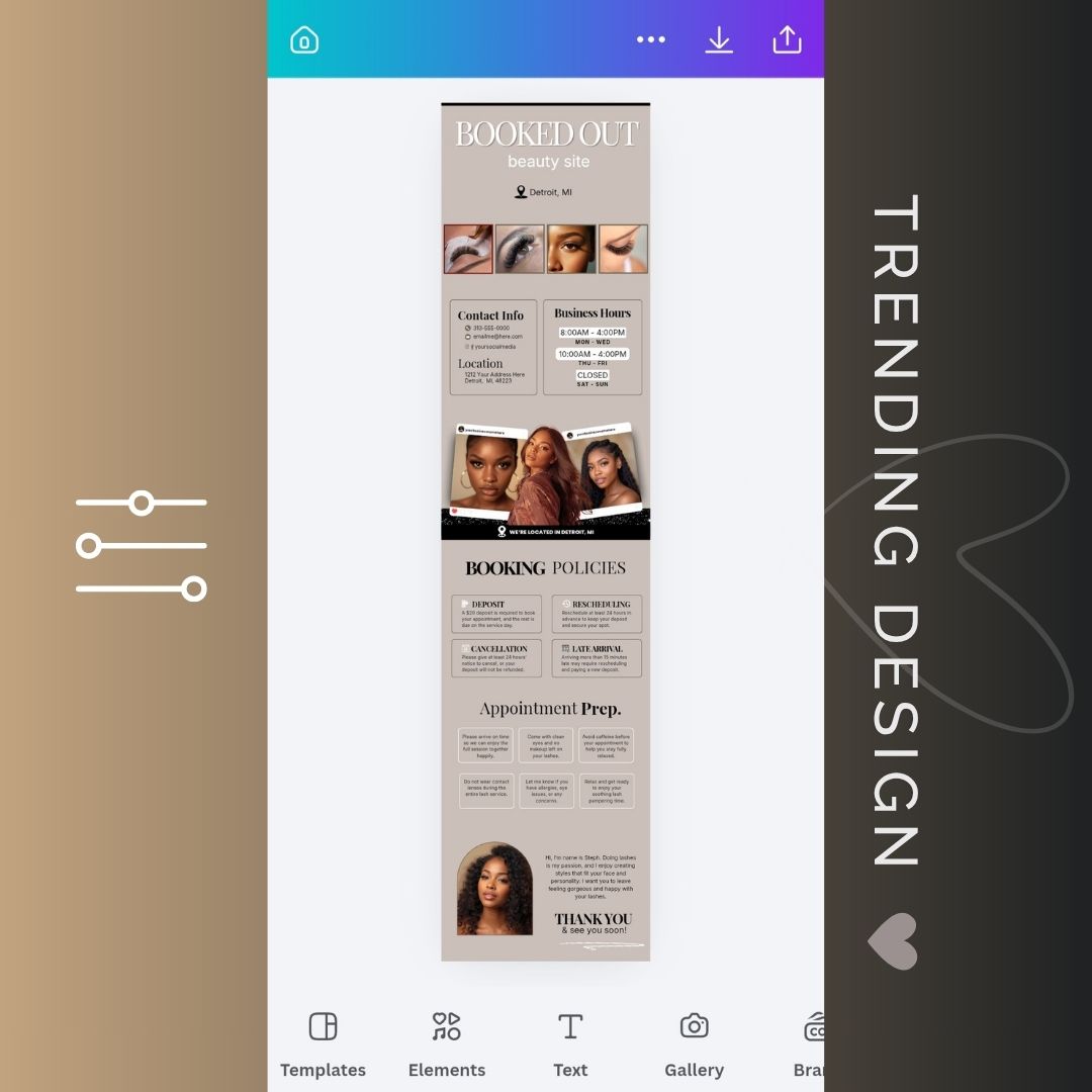Booked Out Acuity Design Template