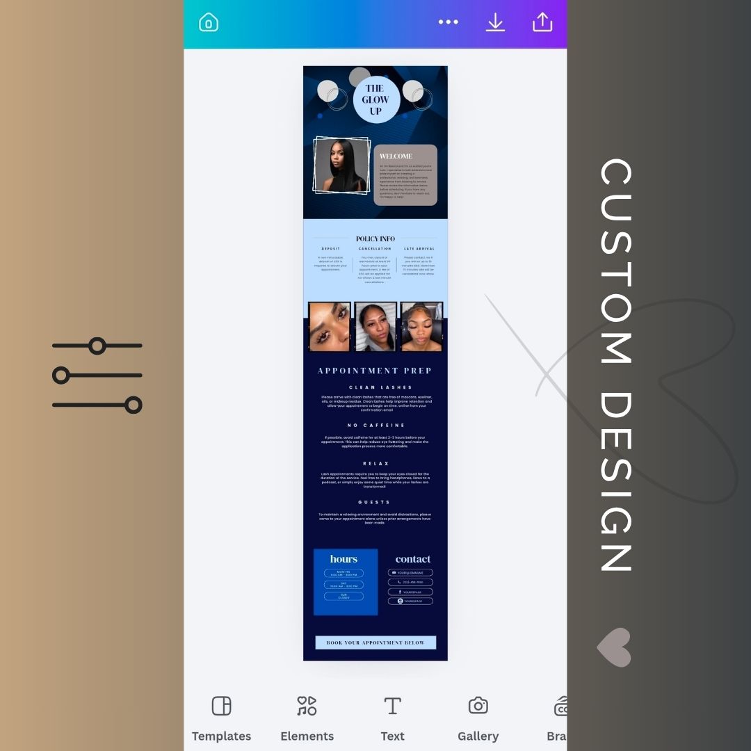 The Glow Up Design Setup