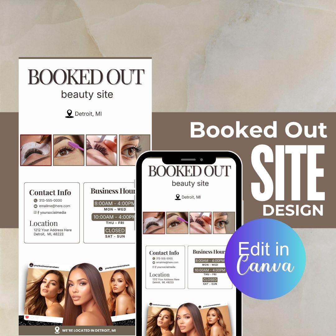 Booked Out Acuity Design Template