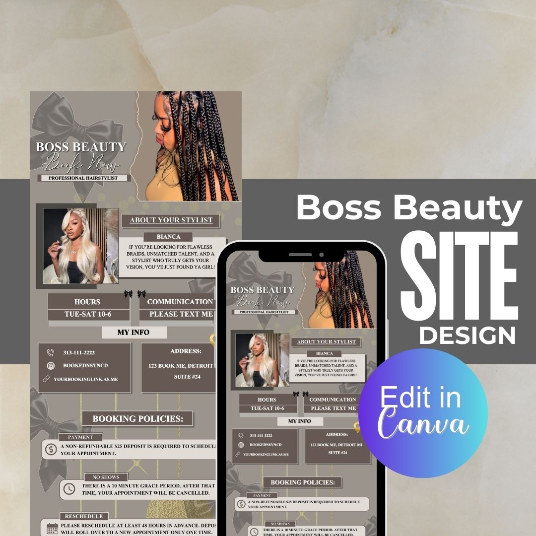 Boss Beauty Acuity Design Template