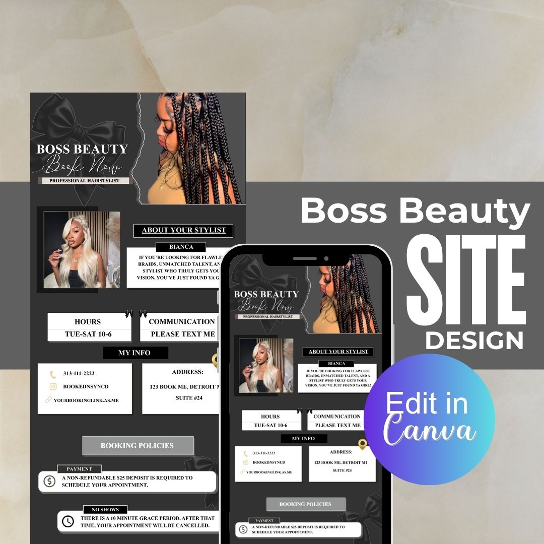 Boss Beauty Acuity Design Template