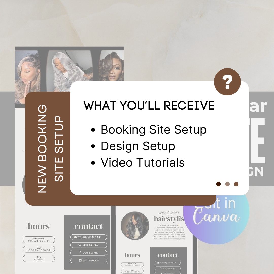 Complete Setup: Booking Site + Design + Tutorial